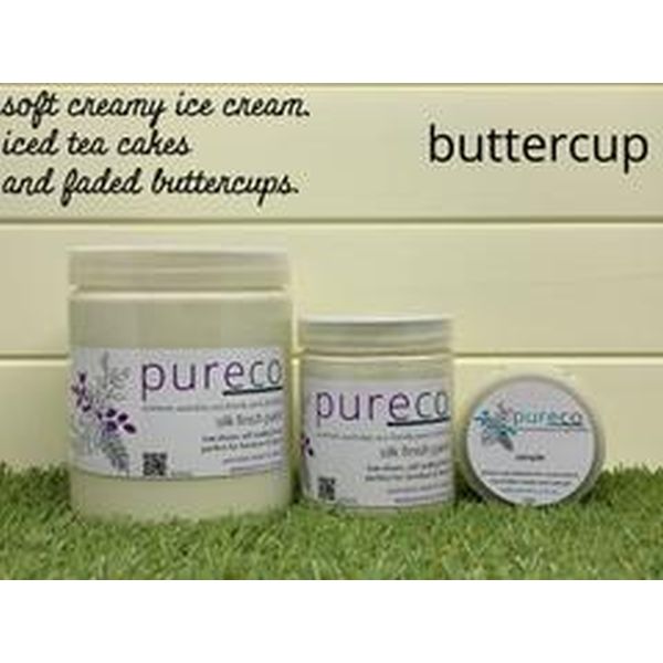 Pureco Silk Finish (Mineral) Paint - Buttercup .  Pureco Mineral Paint and Finishes.  Mineral Paint.  Pureco Paints.  Mineral Paint Brisbane.  Furniture Paint.  Furniture Upcycling.