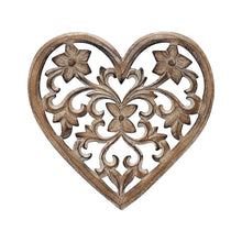 Load image into Gallery viewer, Hand Carved Heart Wallart
