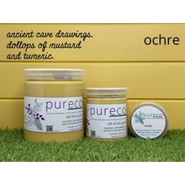Pureco Silk Finish (Mineral) Paint - Ochre.  Pureco Mineral Paint and Finishes.  Mineral Paint.  Pureco Paints.  Mineral Paint Brisbane.  Furniture Paint.  Furniture Upcycling.