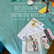 Load image into Gallery viewer, Blessed Vintage One on One Workshop Brisbane.  Furniture upcycling.  Furniture painting.
