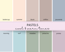 Load image into Gallery viewer, Pastels.  Chalk Paint Brisbane.  Chalk Paint Brisbane Stockist.  Pureco Brisbane Stockist.  Pastel Chalk Paints.  Pureco Blessed Vintage.
