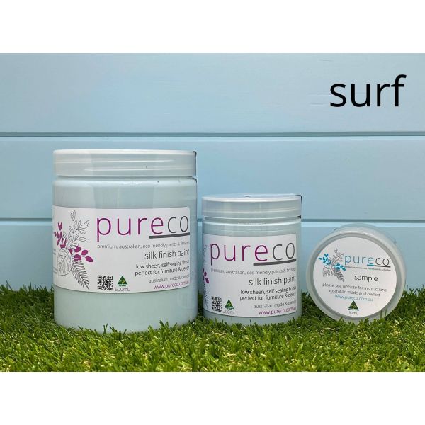 Pureco Mineral Paint and Finishes. Mineral Paint. Pureco Paints. Mineral Paint Brisbane. Furniture Paint. Furniture Upcycling.  Surf.