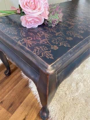 Solid Timber Coffee Table - French & Vintage Feels approximately 44cm high x 50cm deep x 1m long.  Upcycled Pieces.  Shabby Chic.  Chalk Painted Pieces.  Upcycled furniture.  Recreated furniture.  Hand painted furniture Brisbane.